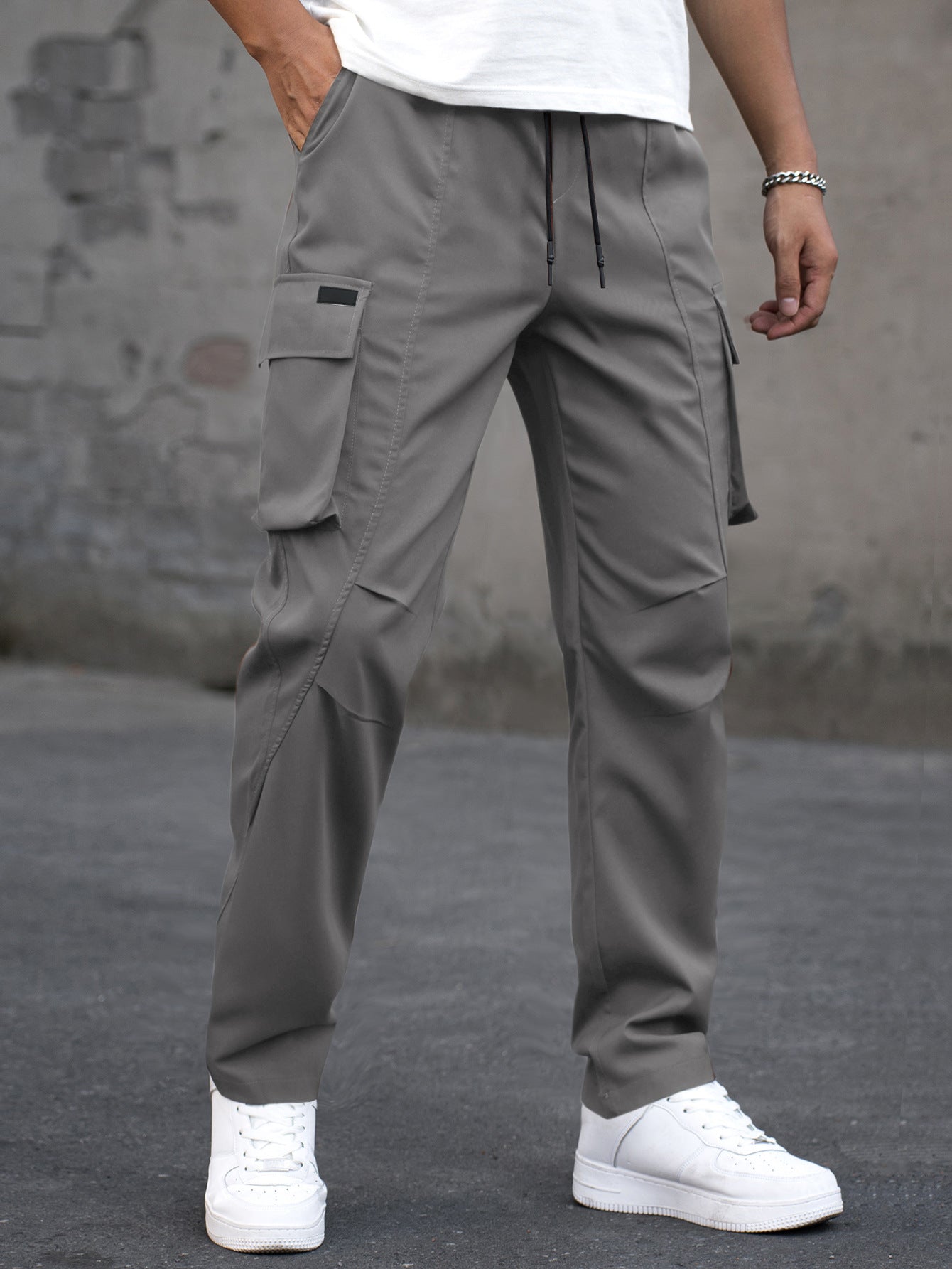 Minimal Vintage Pantalones Cargo Rectos