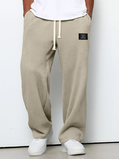 Minimal Vintage Pantalones Rectos Caída Fluida