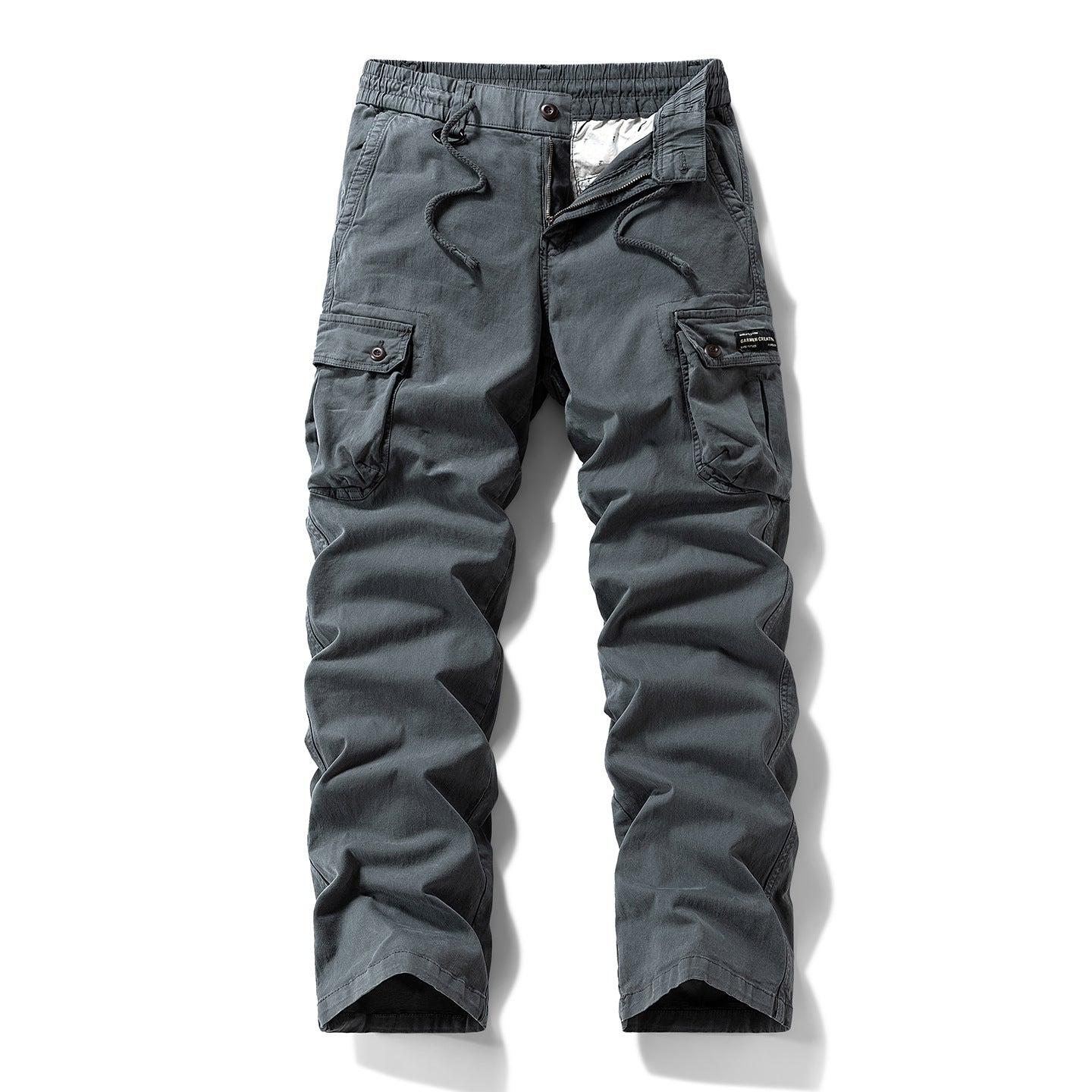 Minimal Vintage Pantalones Cargo Algodón Holgados