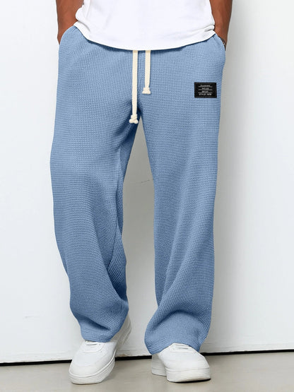 Minimal Vintage Pantalones Rectos Caída Fluida