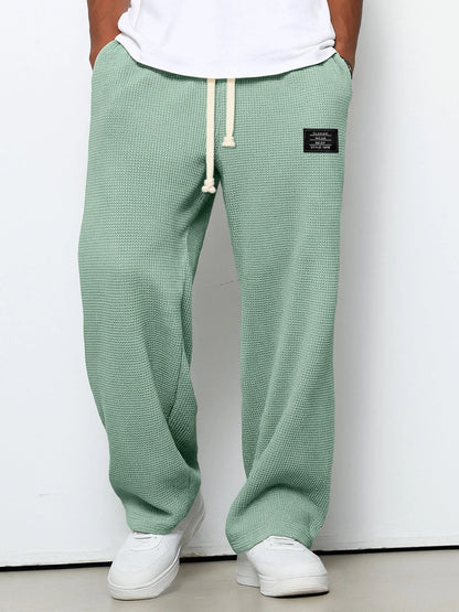 Minimal Vintage Pantalones Rectos Caída Fluida