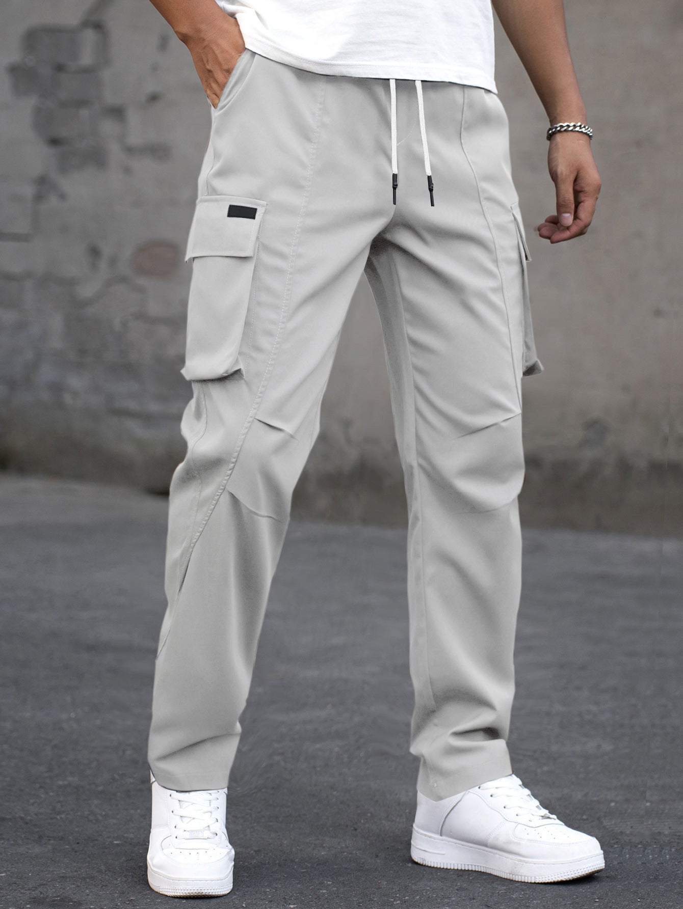 Minimal Vintage Pantalones Cargo Rectos