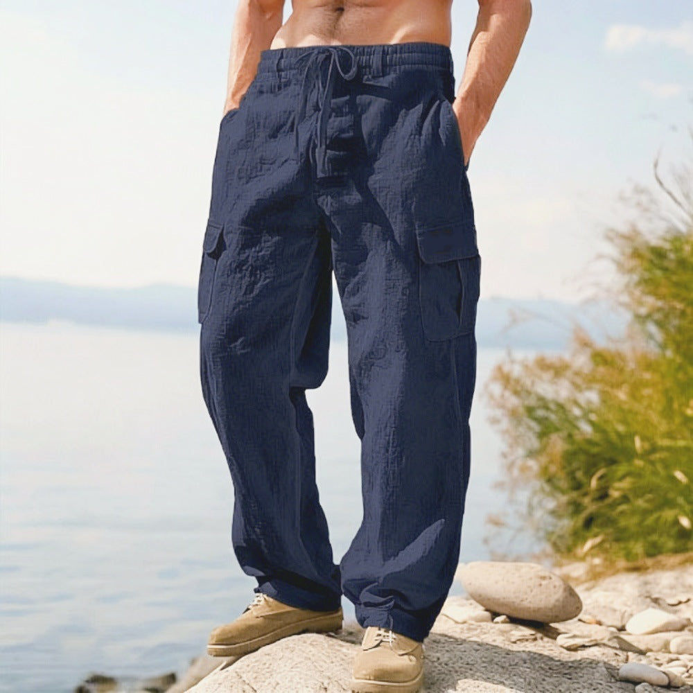 Minimal Vintage Pantalones Trabajo Ligeros
