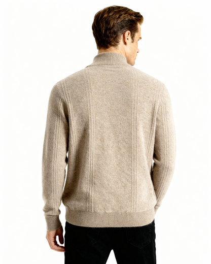 Old Money Cárdigan de Cashmere Cremallera