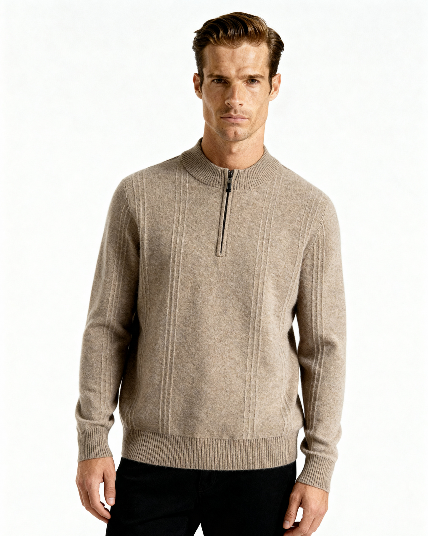 Old Money Cárdigan de Cashmere Cremallera