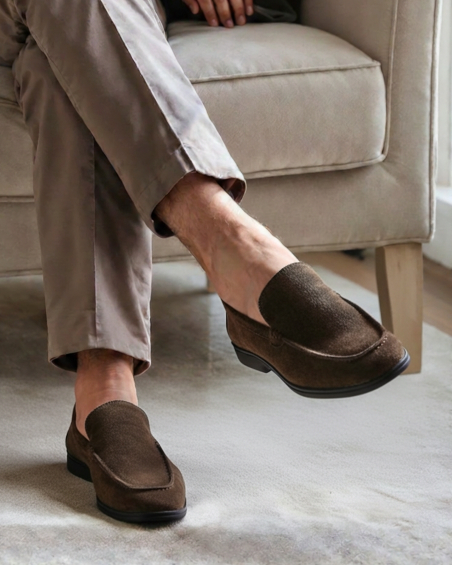 Old Money Zapatos de Ante Premium Suela Negra