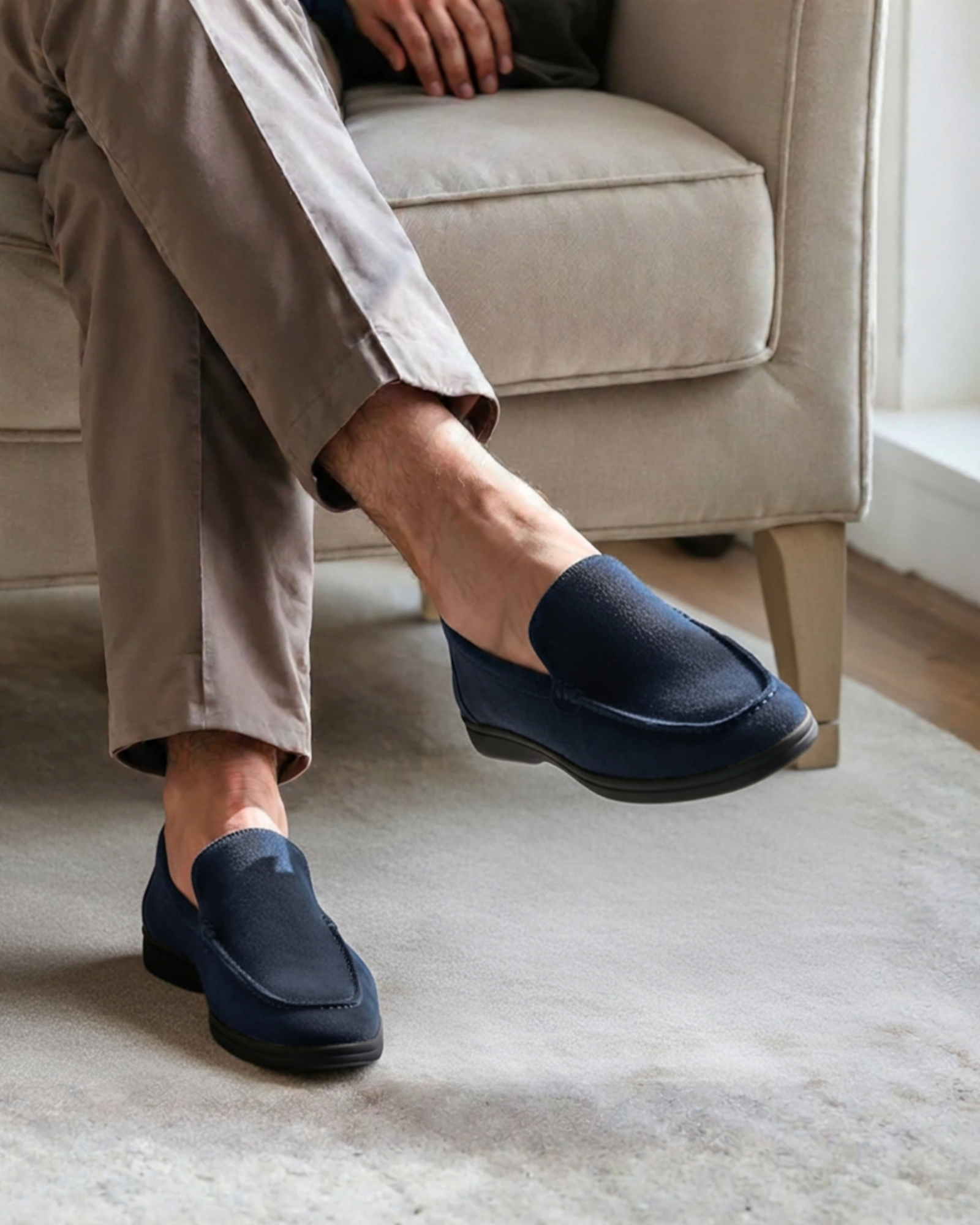Old Money Zapatos de Ante Premium Suela Negra