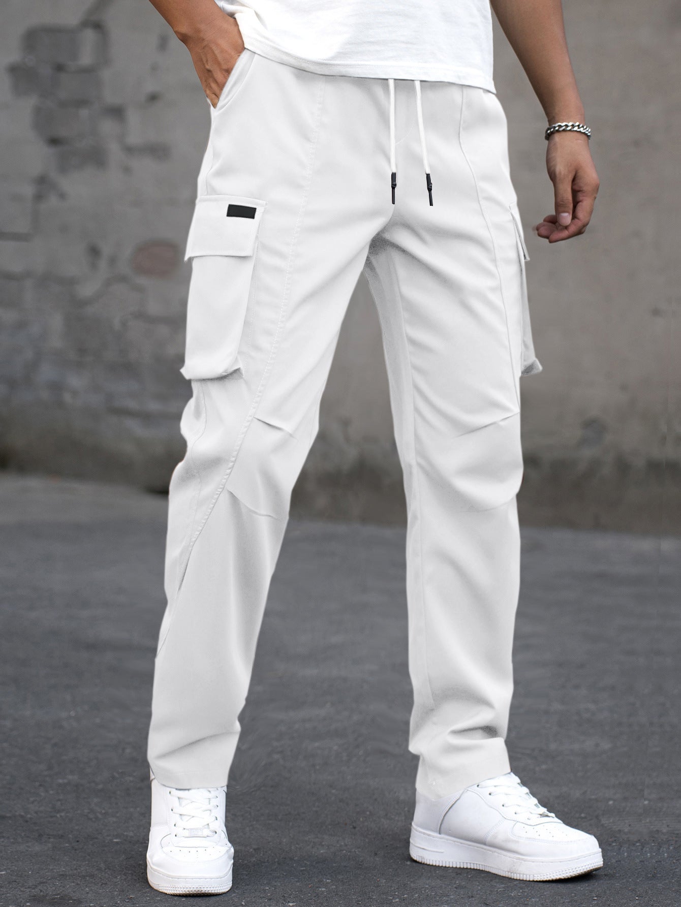 Minimal Vintage Pantalones Cargo Rectos
